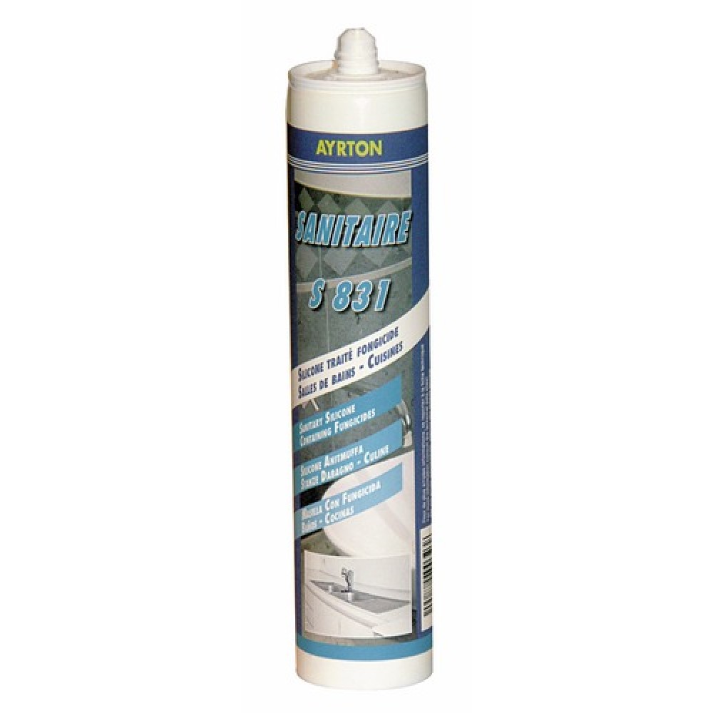 Mastic silicone acétique S 831 pour sanitaire AYRTON