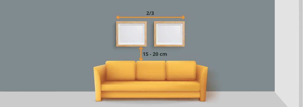 Comment accrocher un tableau : hauteur, taille, dispositions
