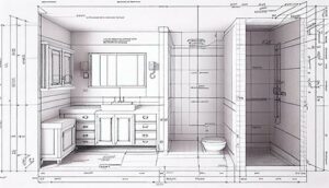 plan détaillé du projet de rénovation de salle de bains