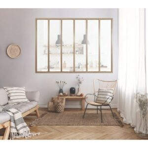verrière bois 6 panneaux kit atelier