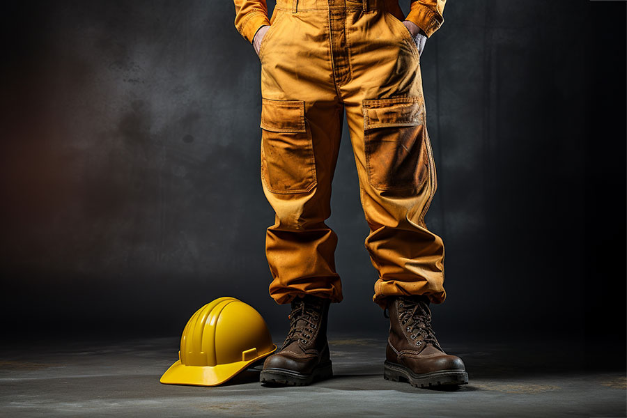 Pantalon de travail - homme - poches genouillères L'ASCENSEUR CONFECTION