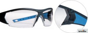 marquage normes lunettes de protection sur la branche et l'optique