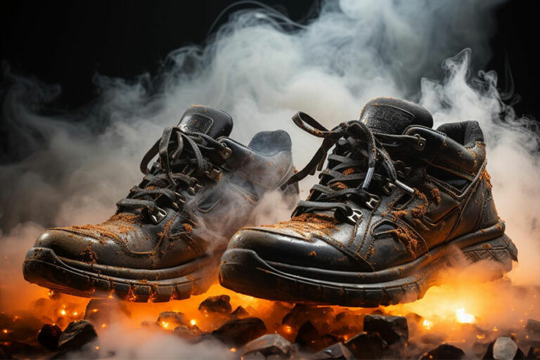 chaussures de sécurité à semelles résistantes aux hautes températures