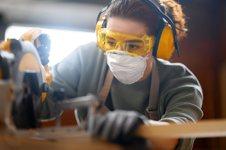 équipement de protection individuelle pour travaux de menuiserie