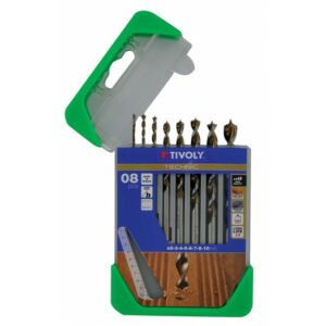 Coffret de 8 forets HSS bois TECHNIC gradués - Ø 2 à 10 mm TIVOLY