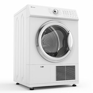 photo d'un sèche-linge isolé sur fond blanc