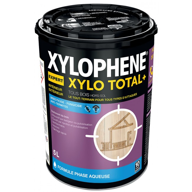 Traitement insecticide fongicide - pour bois - Expert Xylo Total Plus Xylophène