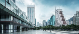 paysage d'architecture de ville moderne