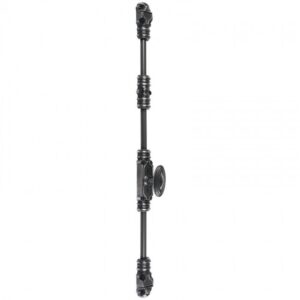 fausse crémone à bouton en fonte pour menuiserie PVC