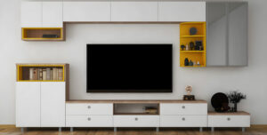 meuble tv dans le salon pour allier design et rangement