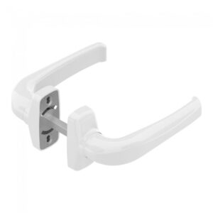 poignée sur rosace blanche Chrystal