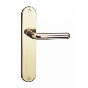 poignée de porte Elysée en laiton et acier Bouvet