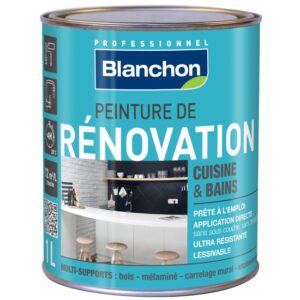 Peinture de rénovation Cuisine et bain de chez Blanchon pour bois, mélaminé, carrelage mural, et métaux non ferreux ;