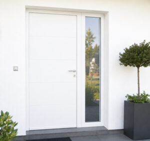 porte tierce en PVC blanc