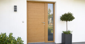 porte tierce en composite aspect bois