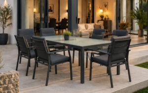 salon de jardin en aluminium thermolaqué