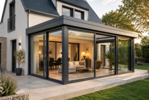 véranda en aluminium label qualimarine traitement extérieur alu thermolaqué