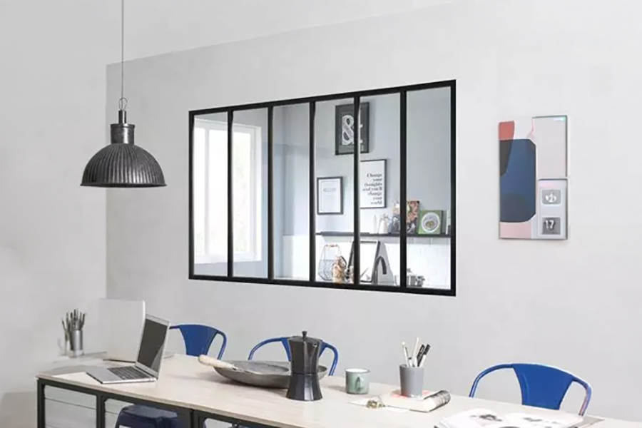 verrière d'intérieur dans un bureau