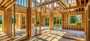 maison ossature bois en constuction